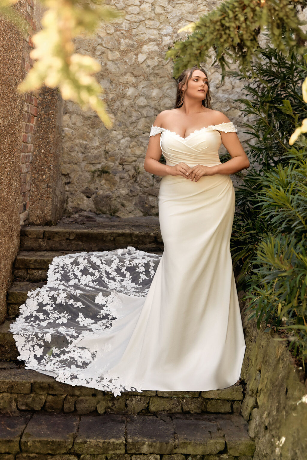 bridesmaid dresses champagne gold V-neck Chiffon Straps Plus Size Long Bridesmaid Dresses main image 1